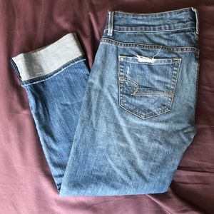 American Eagle cuffed capris.